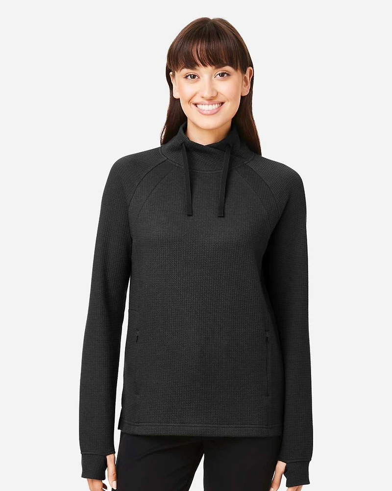 Women's Rhythm Waffle Cross-Neck Pullover | T-Shirt Time