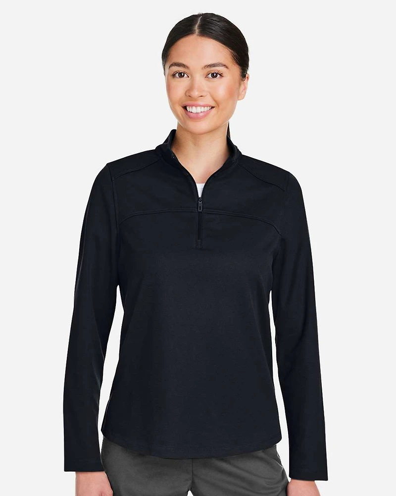 Women's Express Tech Performance Pique Quarter-Zip Pullover | T-Shirt Time