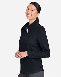 Women's Express Tech Performance Pique Quarter-Zip Pullover | T-Shirt Time