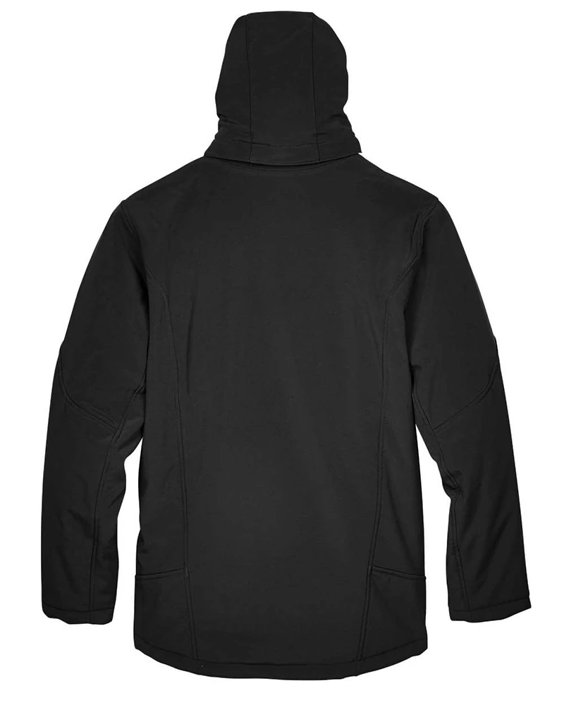 Men's Glacier Insulated Three-Layer Fleece Soft Shell Hood Jacket with Detachable | T-Shirt Time