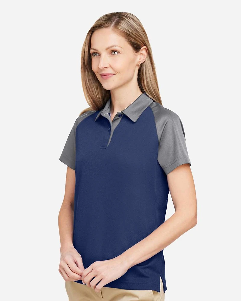 Polo Colorblock de Protection contre les accrocs pour femmes