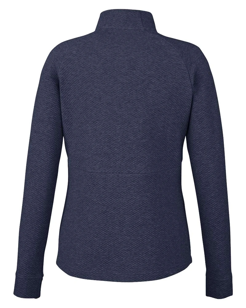 Pullover texturé à fermeture quart de tour pour femmes