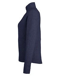 Pullover texturé à fermeture quart de tour pour femmes