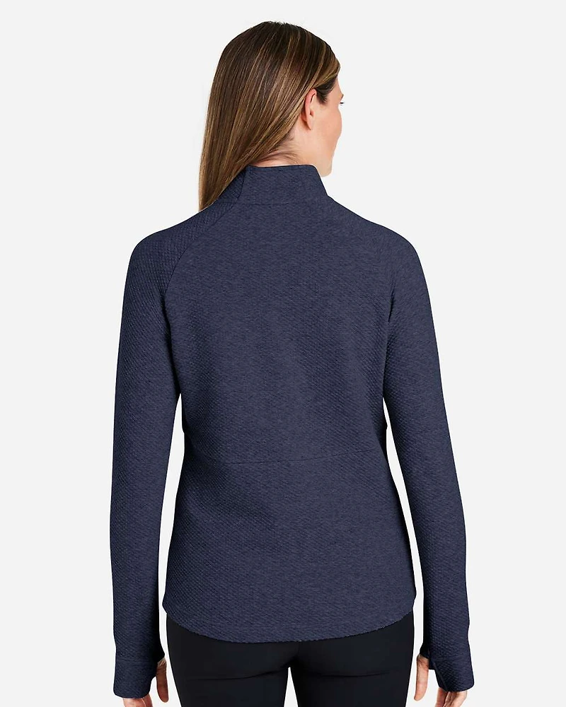 Pullover texturé à fermeture quart de tour pour femmes