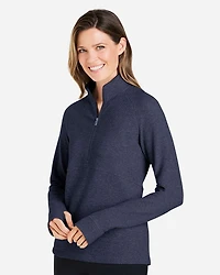 Pullover texturé à fermeture quart de tour pour femmes