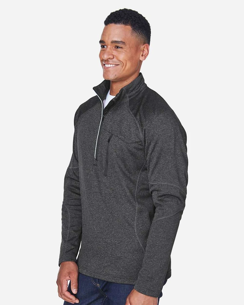 Pull à Fermeture Éclair Quart de Tour en Polaire Performance Catalyst pour Hommes | T-Shirt Time