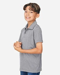 Youth Zone Sonic Heather Performance Polo | T-Shirt Time