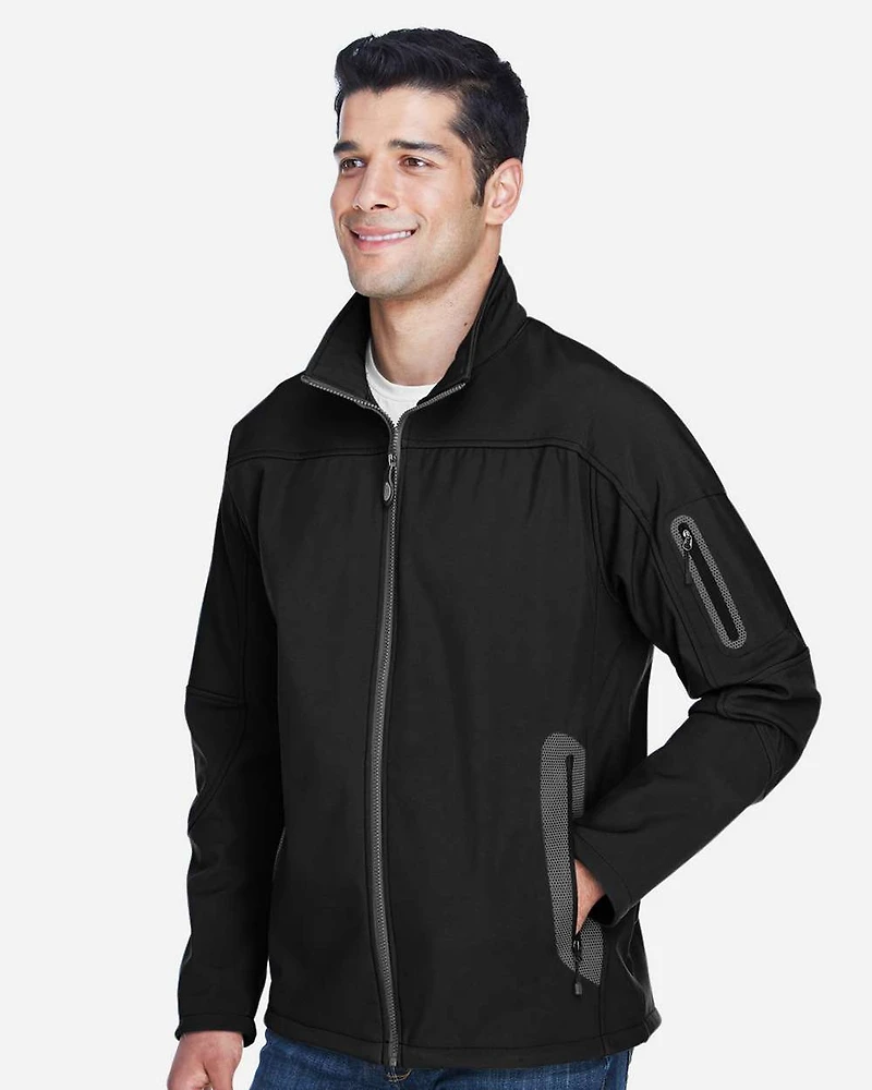 Men's Three Layer Fleece Bonded Shell Technical Jacket | T-Shirt Time