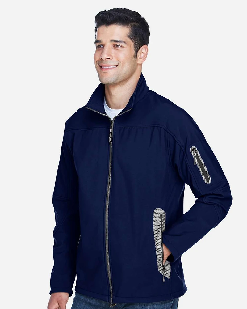 Men's Three Layer Fleece Bonded Shell Technical Jacket | T-Shirt Time