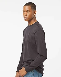T-shirt Longues Manches Doux au Toucher Unisexe en Or