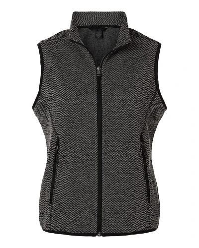 Women's Jasper Jacquard Fleece Vest | T-Shirt Time