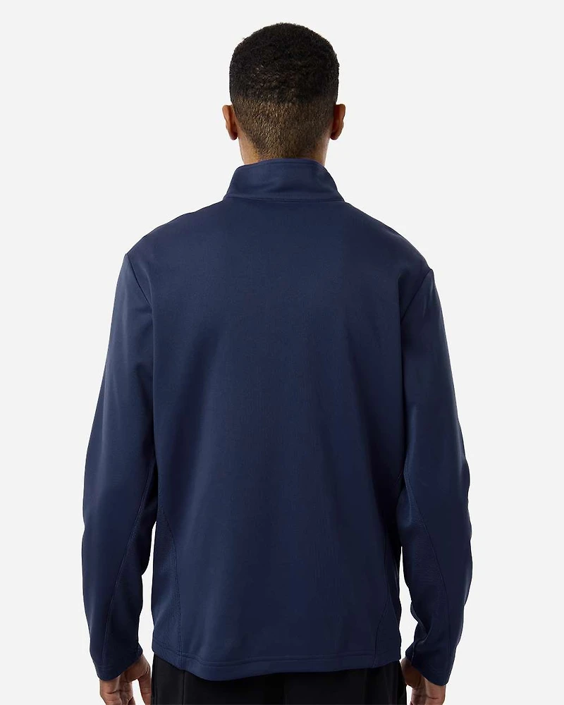 Pull polaire technique à fermeture éclair quart de tour Squad Cadet unisexe | T-Shirt Time