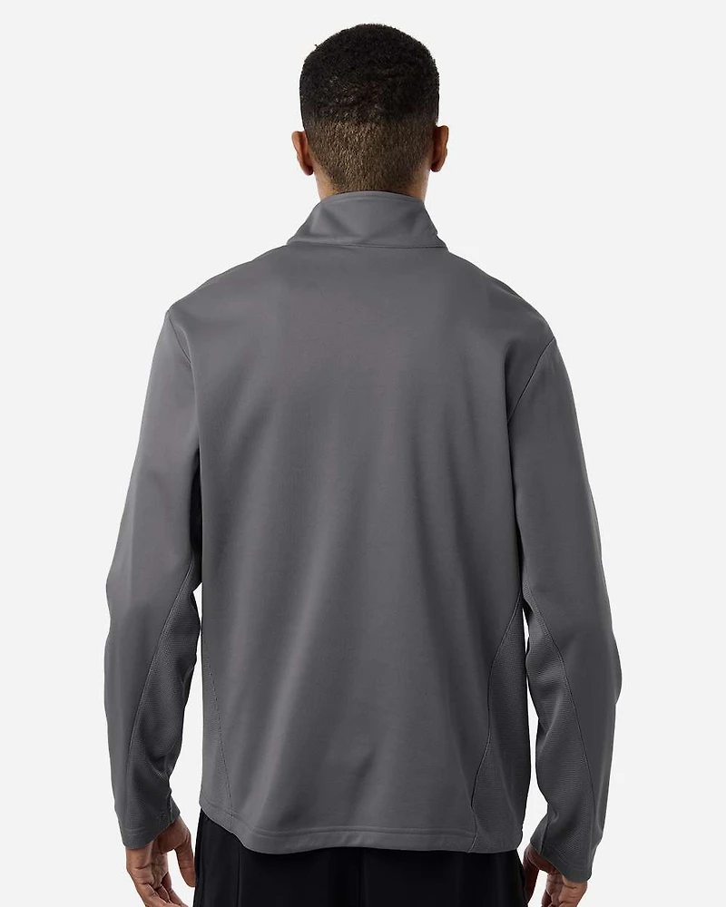Pull polaire technique à fermeture éclair quart de tour Squad Cadet unisexe | T-Shirt Time