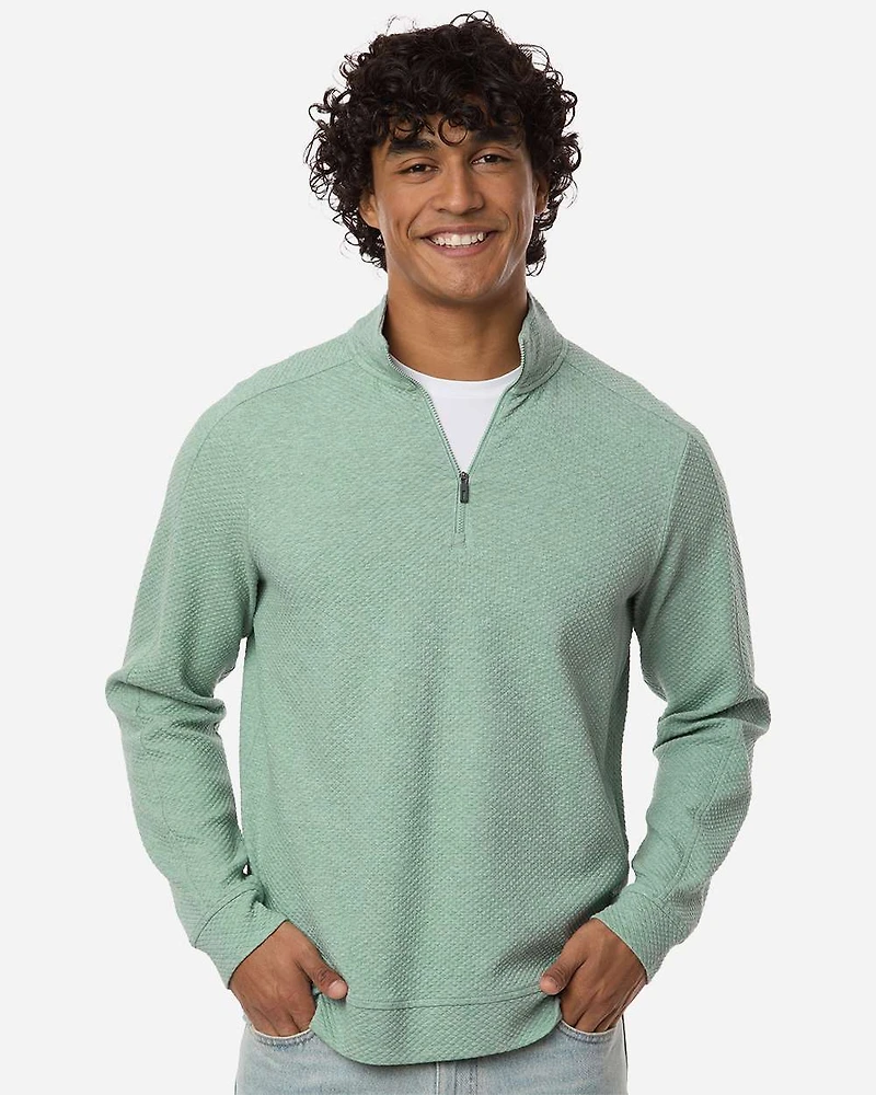 Men's Spirit Textured Quarter-Zip Pullover | T-Shirt Time