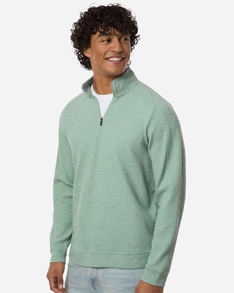 Men's Spirit Textured Quarter-Zip Pullover | T-Shirt Time