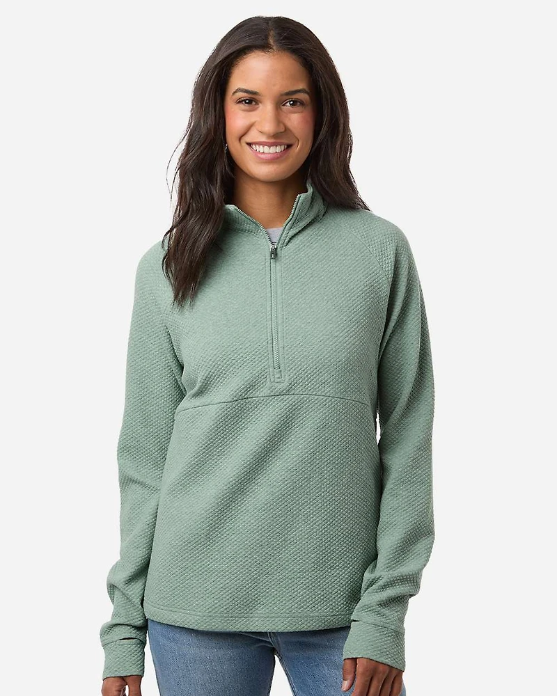 Women's Spirit Textured Quarter-Zip Pullover | T-Shirt Time