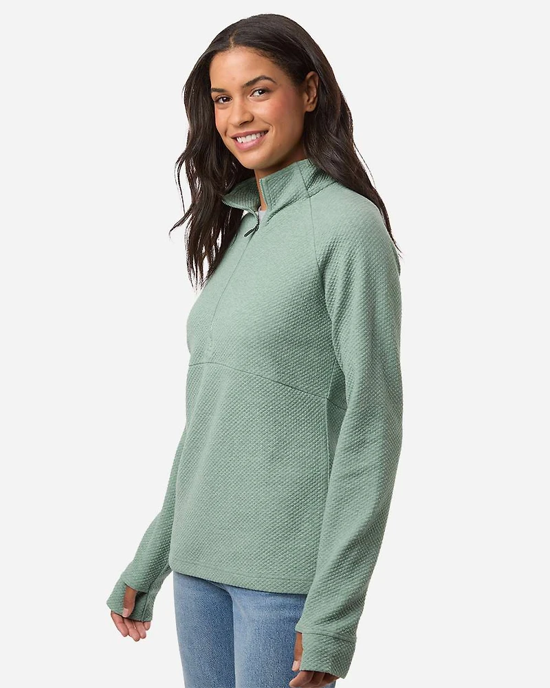 Women's Spirit Textured Quarter-Zip Pullover | T-Shirt Time