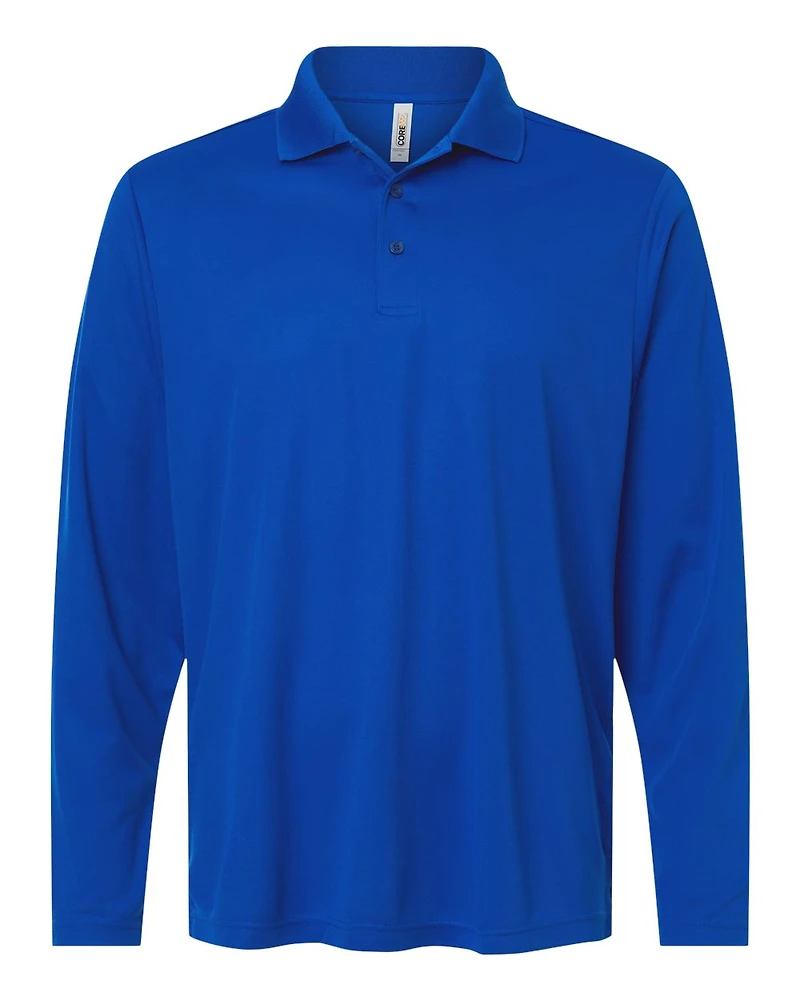 Men's Nova Performance Long Sleeve Pique Polo | T-Shirt Time