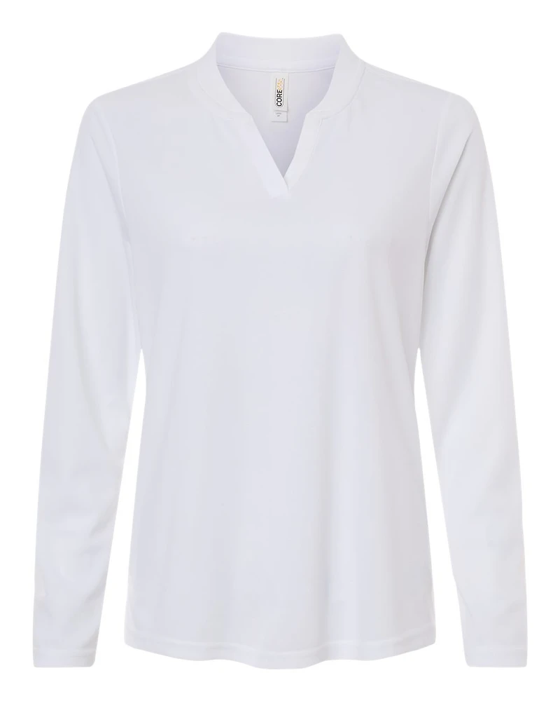 Women's Nova Performance Long Sleeve Pique Polo | T-Shirt Time