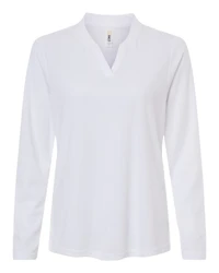 Women's Nova Performance Long Sleeve Pique Polo | T-Shirt Time