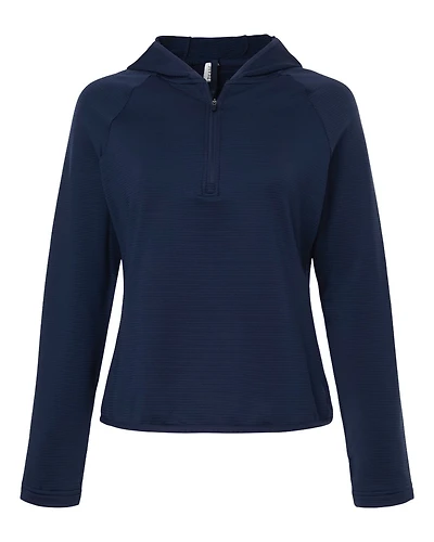 Women's Qualify Quarter-Zip Hooded Pullover | T-Shirt Time
