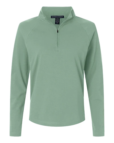Women's Seaton Pebble Textured Quarter-Zip Pullover | T-Shirt Time