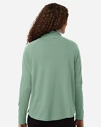 Women's Seaton Pebble Textured Quarter-Zip Pullover | T-Shirt Time