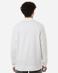 Pull à fermeture éclair quart de tour en polaire pour homme