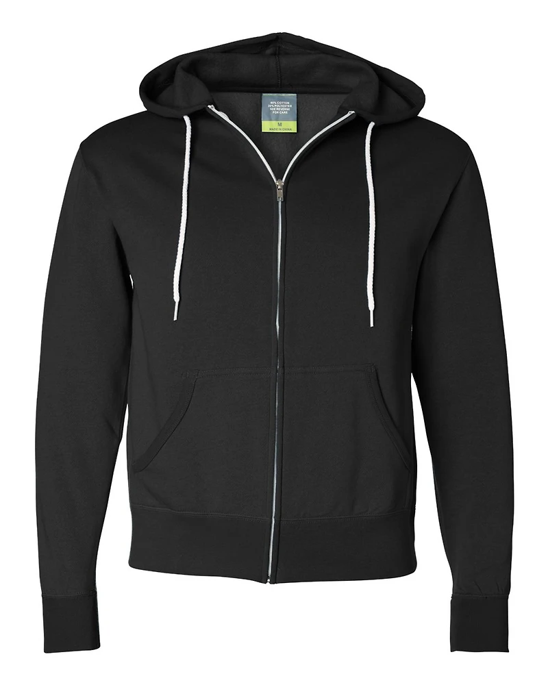 Unisex Lightweight Full-Zip Hooded Sweatshirt | T-Shirt Time