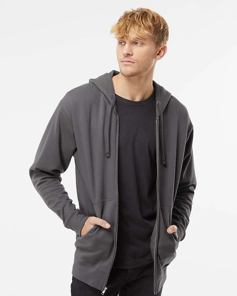 Sweatshirt à Capuche Zippé Unisexe de Poids Moyen