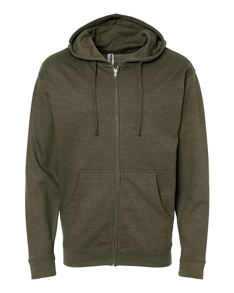 Unisex Midweight Full-Zip Hooded Sweatshirt | T-Shirt Time