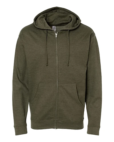 Unisex Midweight Full-Zip Hooded Sweatshirt | T-Shirt Time