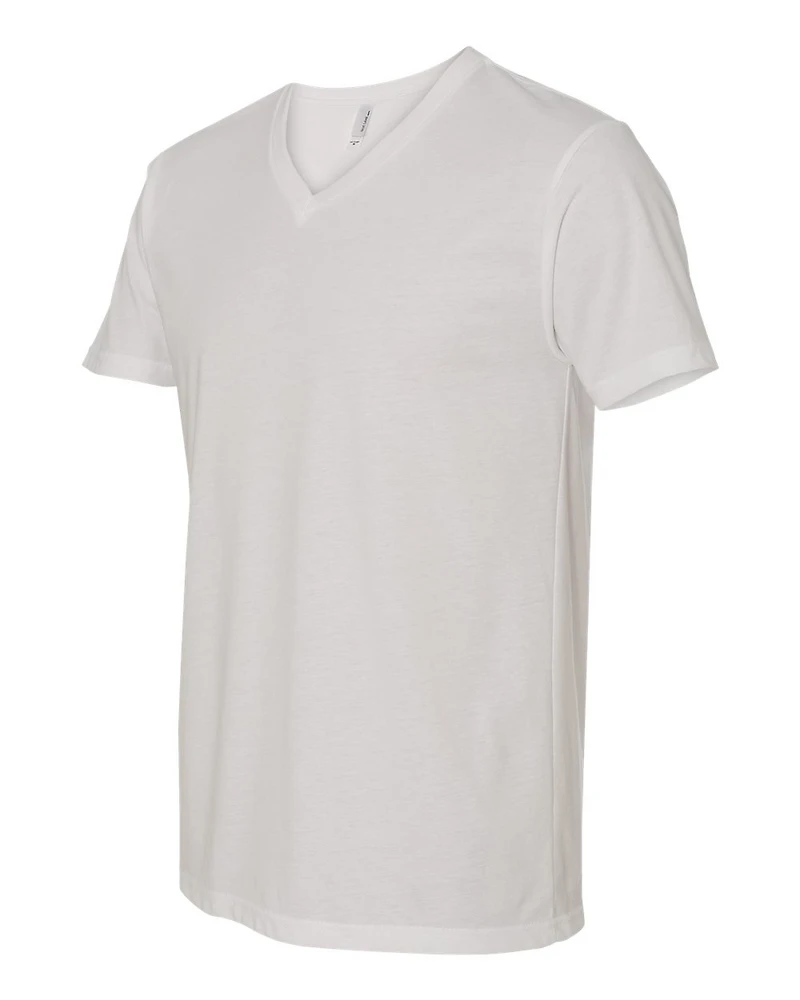 T-shirt à col en V suédé pour homme