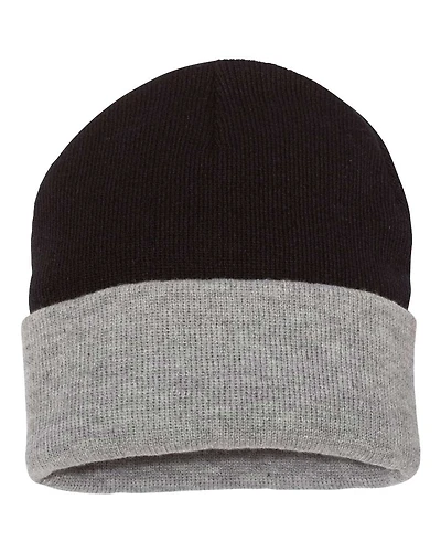 12" Color Blocked Cuffed Beanie | T-Shirt Time