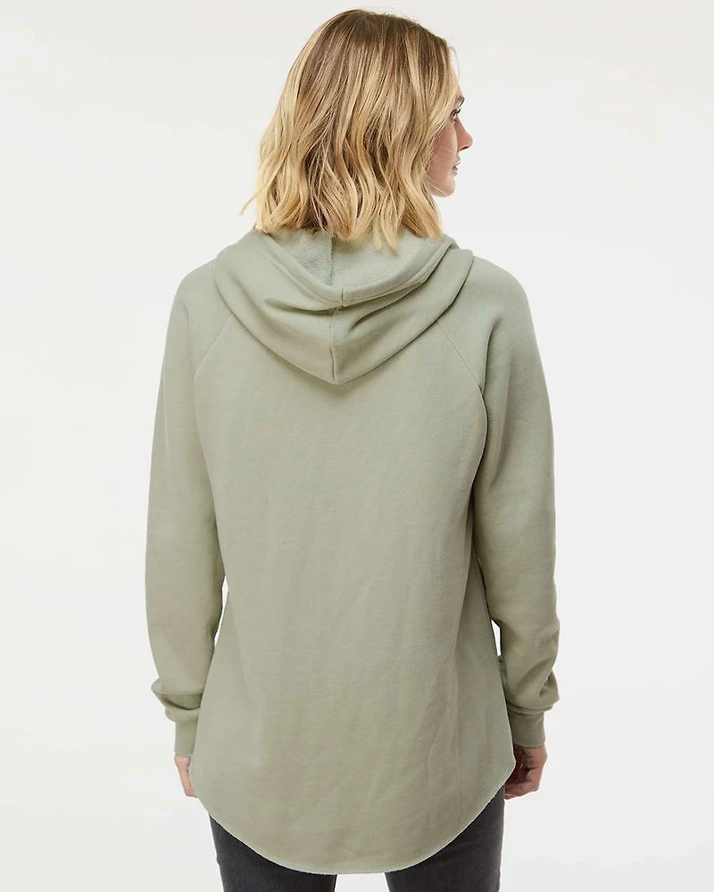 Women’s Lightweight California Wave Wash Hooded Sweatshirt | T-Shirt Time