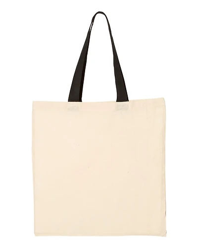 Economical Tote with Contrast-Color Handles | T-Shirt Time