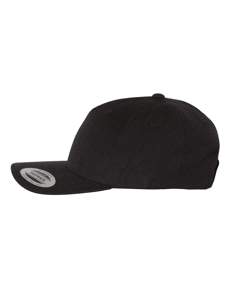 Premium Five-Panel Curved Bill Snapback Cap | T-Shirt Time