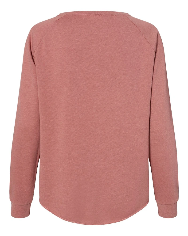 Sweat-shirt col rond Wave Wash pour femmes