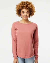 Sweat-shirt col rond Wave Wash pour femmes