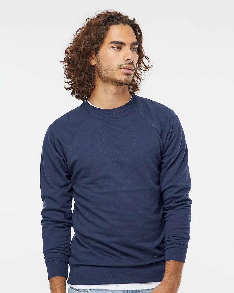 Unisex Icon Lightweight Loopback Terry Crewneck Sweatshirt