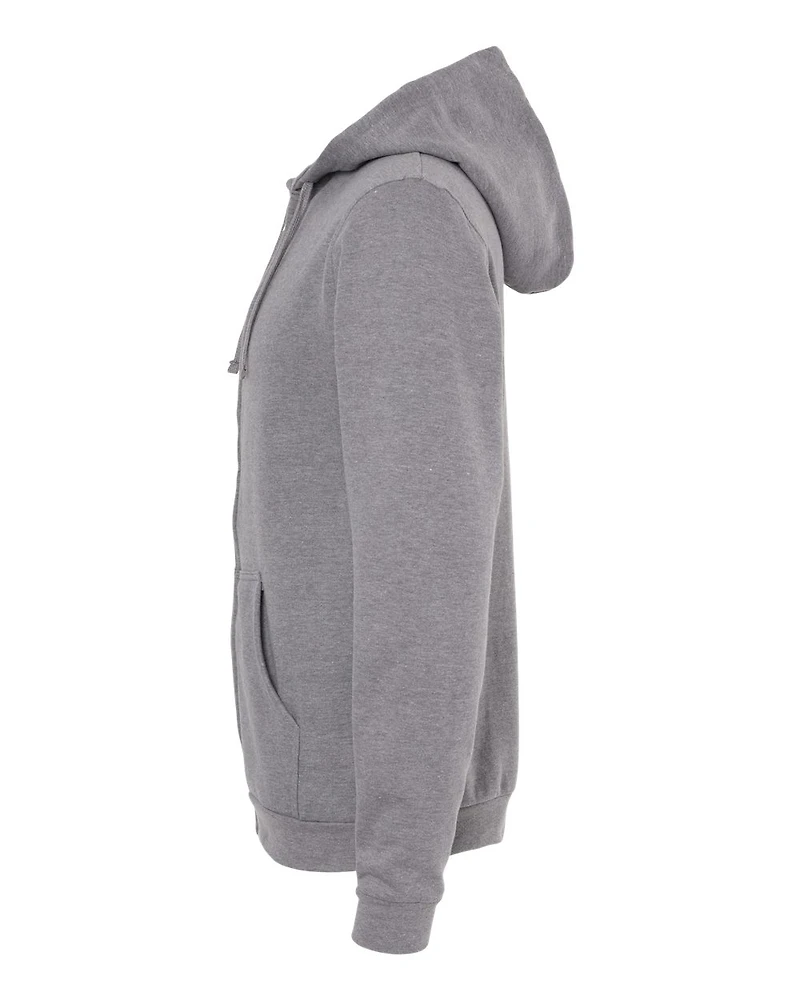 Sweat à capuche zippé unisexe en polaire