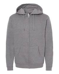 Sweat à capuche zippé unisexe en polaire