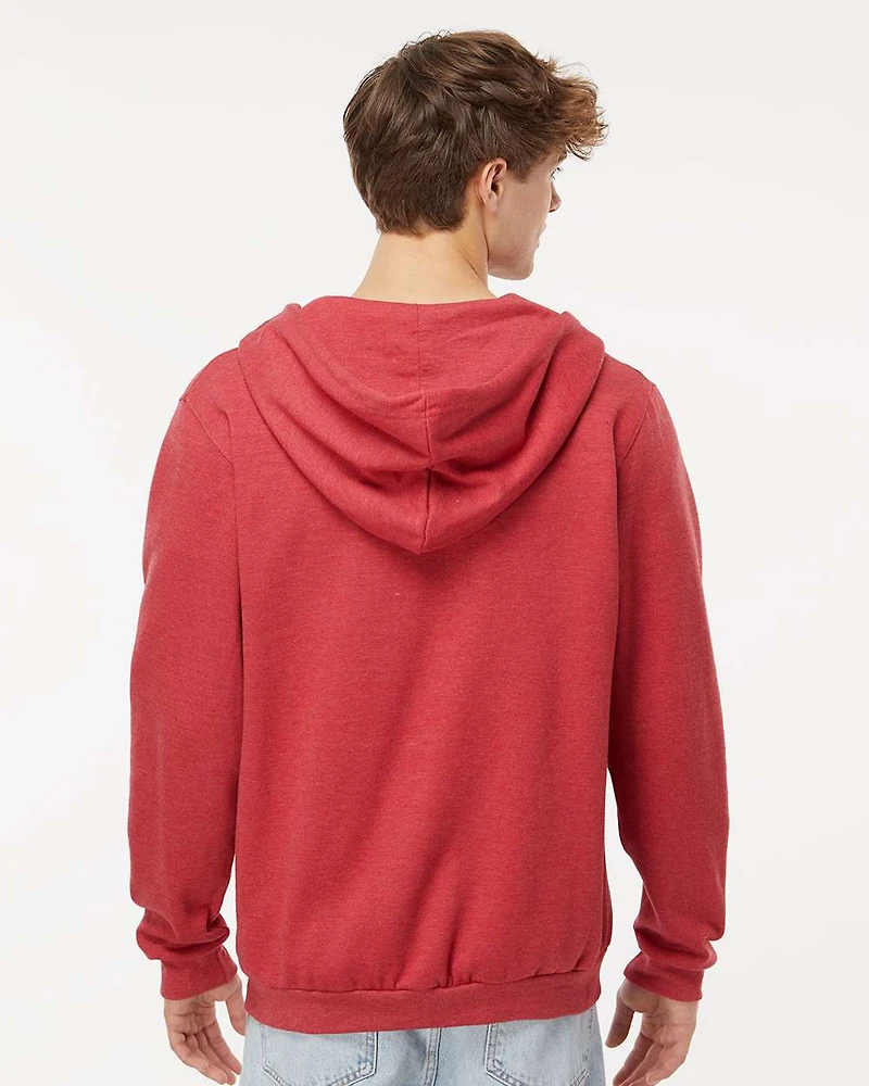 Sweat à capuche zippé unisexe en polaire