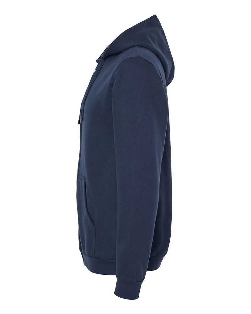 Sweat à capuche zippé unisexe en polaire