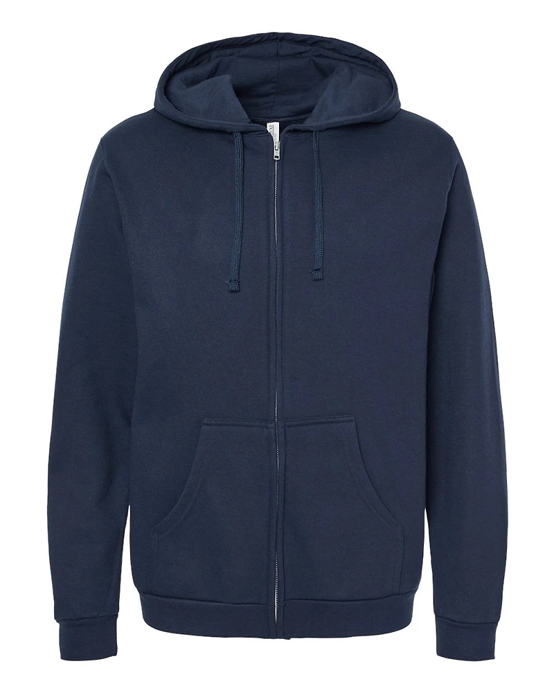Sweat à capuche zippé unisexe en polaire