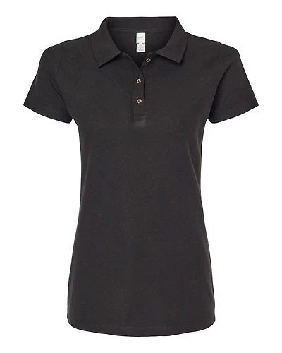 Women's Ringspun Pique Polo | T-Shirt Time