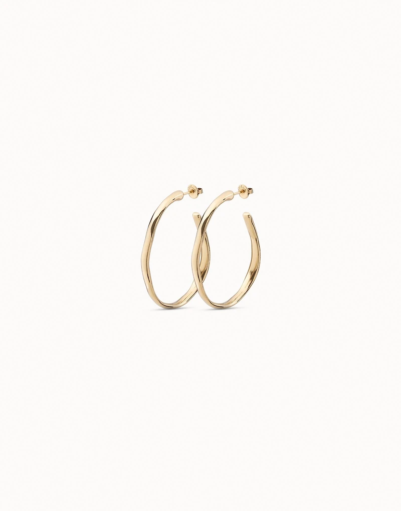 Open hoop earrings