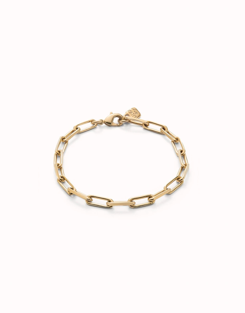 Rectangular link chain bracelet