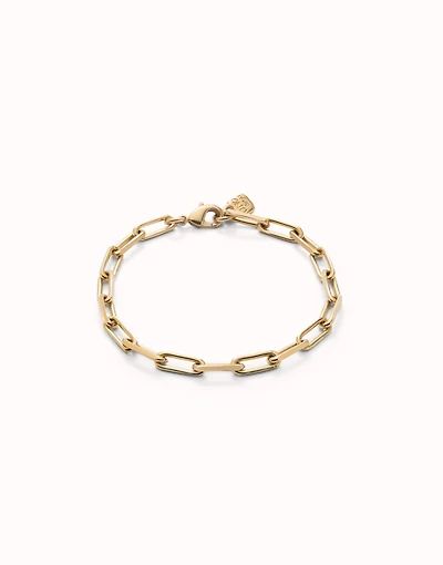 Rectangular link chain bracelet