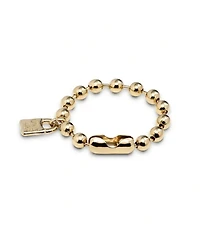 Beaded bracelet with a padlock charm